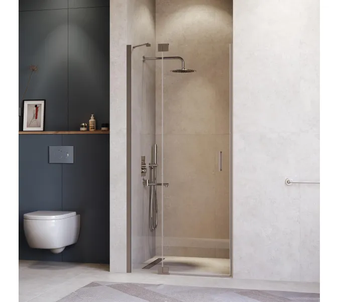 Душевая дверь RGW HO-014Gr, Цвет стекла: прозрачное, Цвет профиля (вариация): Серый, Выбрать размер: 100, изображение 2