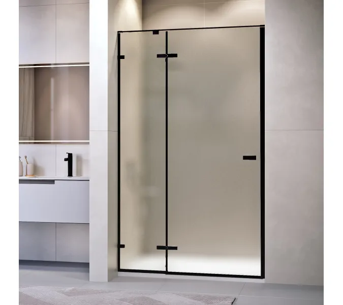 Душевая дверь RGW SV-004B, Цвет стекла: матовое-сатинат, Цвет профиля (вариация): Черный, Выбрать размер: 150, изображение 2