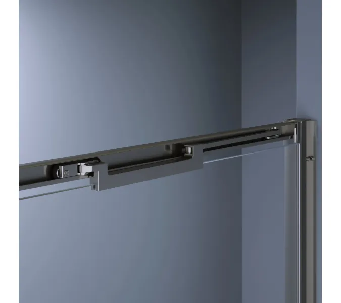 Душевая дверь RGW SV-05-Gr Серый/Прозрачное, Цвет стекла: прозрачное, Цвет профиля (вариация): Серый, Выбрать размер: 100, изображение 4