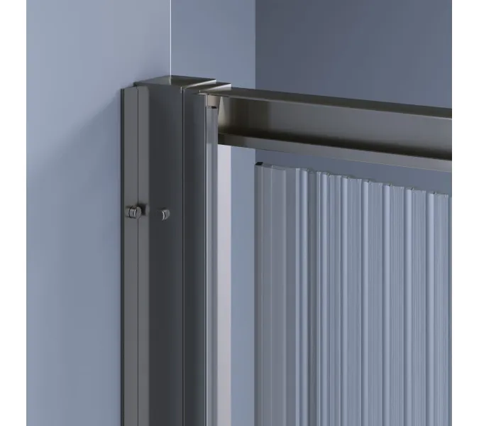 Душевая дверь RGW SV-05-Gr Серый/Ribbed, Цвет стекла: ребристое, Цвет профиля (вариация): Серый, Выбрать размер: 100, изображение 5