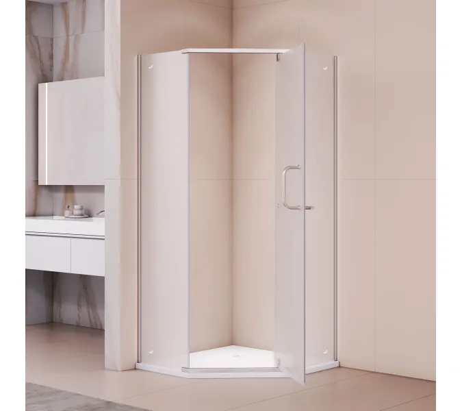 Душевой уголок RGW PA-081 хром сатин, Цвет стекла: матовое-сатинат, Цвет профиля (вариация): Хром, Выбрать размер: 100х100, изображение 5