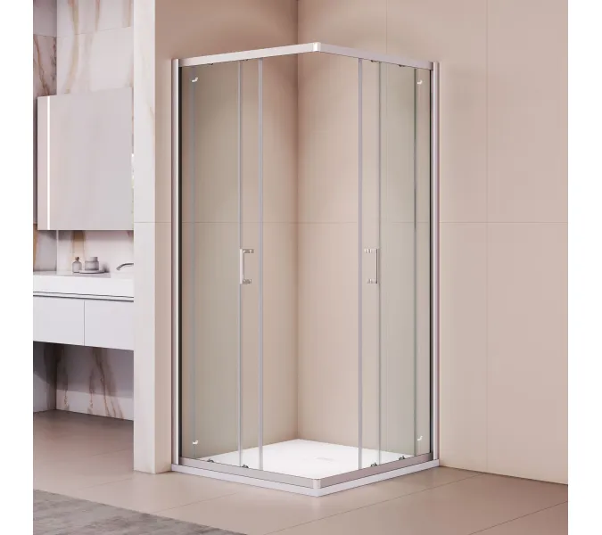 Душевой уголок RGW PA-030, Цвет стекла: прозрачное, Цвет профиля (вариация): Хром, Выбрать размер: 80х80, изображение 2