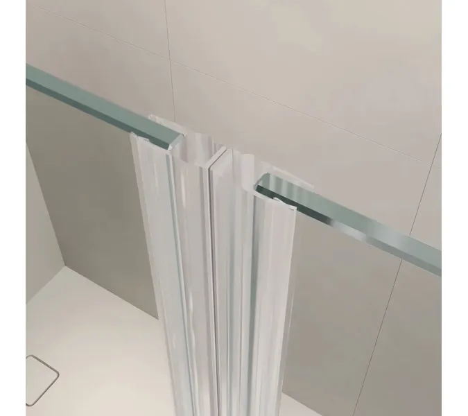 Душевая дверь RGW LE-009 (LE-004 + Z-09), Цвет стекла: прозрачное, Цвет профиля: Хром, Выбрать размер: 130, изображение 15