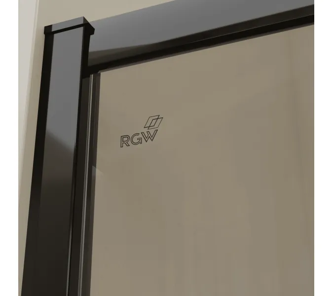 Душевая дверь RGW CL-13B тонированное/черный, Цвет стекла: тонированное, Цвет профиля: Черный, Выбрать размер: 120, изображение 6