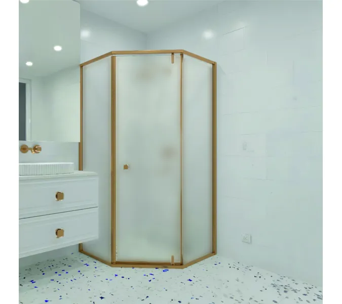 Душевой уголок RGW HO-088Gb матовое/золото, Цвет стекла: матовое, Цвет профиля: Золото, Выбрать размер: 90х90, изображение 6