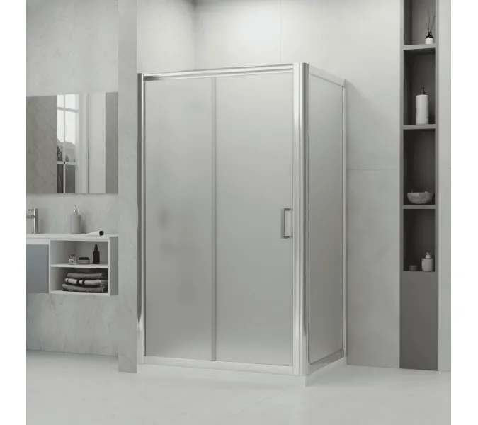 Душевой уголок RGW PA-045 матовое/хром, Цвет стекла: матовое, Цвет профиля: Хром, Выбрать размер: 100х80, изображение 9