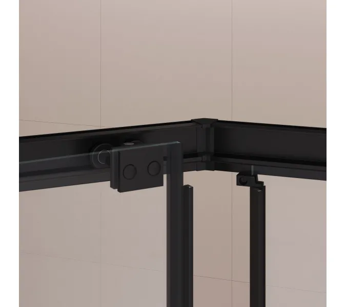 Душевой уголок RGW PA-86B, Цвет стекла: прозрачное, Цвет профиля (вариация): Черный, Выбрать размер: 900x900, изображение 26