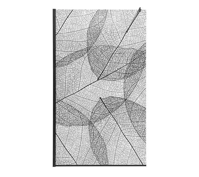 Душевая перегородка AvaCan MB100/110/120, Цвет стекла: с рисунком, Цвет профиля: Черный, Выбрать размер: 120, изображение 48