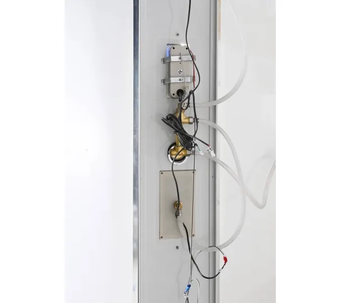 Душевая кабина AvaCan C3010/3080/3090 средний поддон, Цвет стекла: матовое, Цвет профиля: Хром, Тип поддона : Средний, Выбрать размер: 100х100, Внешний вид: Гидромассаж + электрика, Наличие крыши: есть, изображение 6