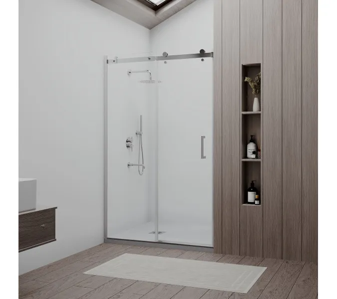 Душевая дверь RGW TO-14, Цвет стекла: прозрачное, Цвет профиля (вариация): Хром, Выбрать размер: 120, изображение 12