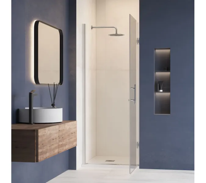 Душевая дверь RGW HO-011, Цвет стекла: прозрачное, Цвет профиля (вариация): Хром, Выбрать размер: 60, изображение 5