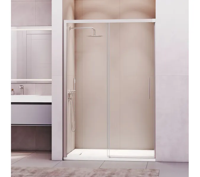 Душевая дверь RGW LE-12, Цвет стекла: прозрачное, Цвет профиля (вариация): Хром, Выбрать размер: 100, изображение 5