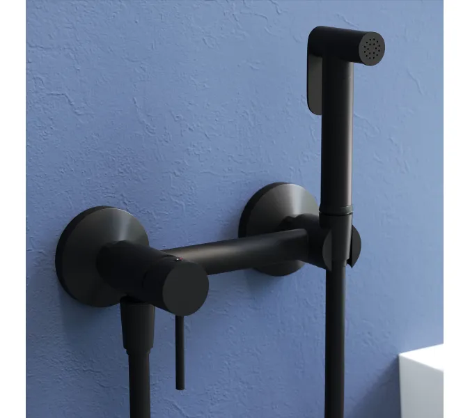 Гигиенический душ со смесителем RGW SP-215B, Выбрать цвет: Черный, изображение 15