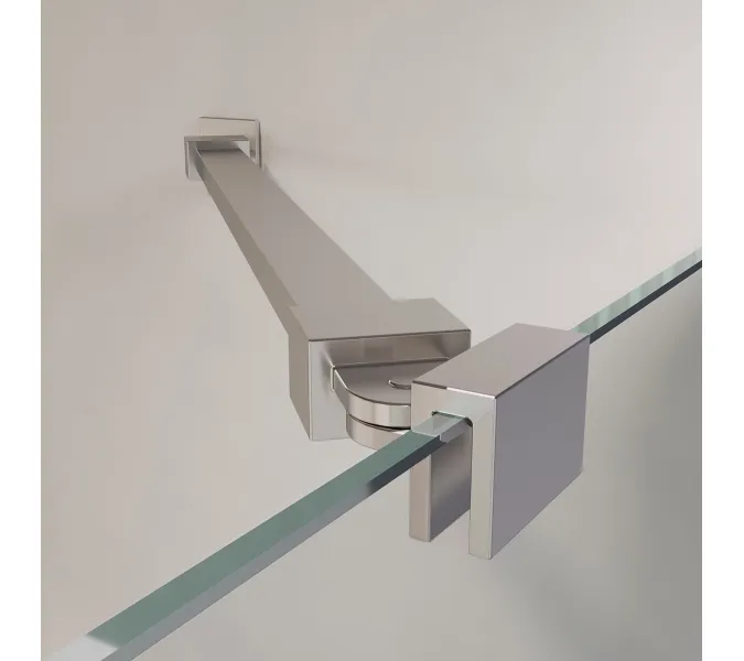 Душевая дверь RGW LE-009 (LE-004 + Z-09), Цвет стекла: прозрачное, Цвет профиля: Хром, Выбрать размер: 130, изображение 10