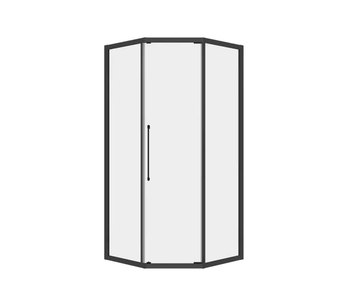 Душевой уголок RGW PA-86B, Цвет стекла: прозрачное, Цвет профиля (вариация): Черный, Выбрать размер: 900x900, изображение 32