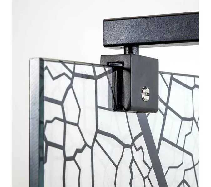 Душевая перегородка AvaCan MB100/110/120 MT, Цвет стекла: матовое с рисунком, Цвет профиля: Черный, Выбрать размер: 110, изображение 50