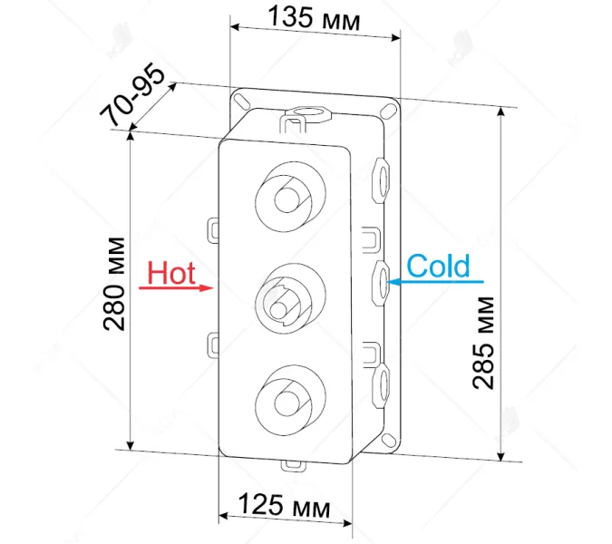 Встраиваемый термосмеситель RGW SP-41, изображение 5