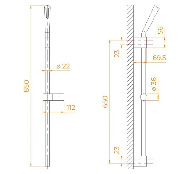 Душевая штанга поворотная RGW SP-253, изображение 26