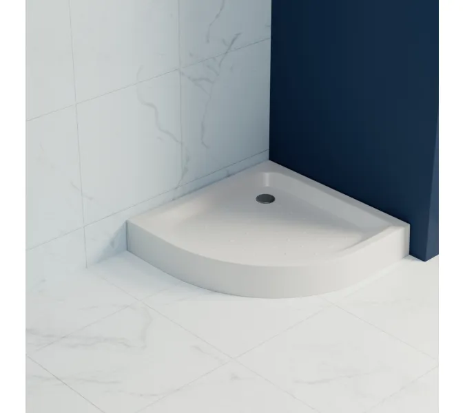 Душевой поддон полукруглый RGW LUX/TN-P, Выбрать цвет: Белый, Выбрать размер: 900х900, изображение 2