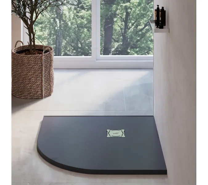 Душевой поддон полукруглый RGW ST/R-G Графит, Выбрать цвет: Графит, Выбрать размер: 1000х1000, изображение 8