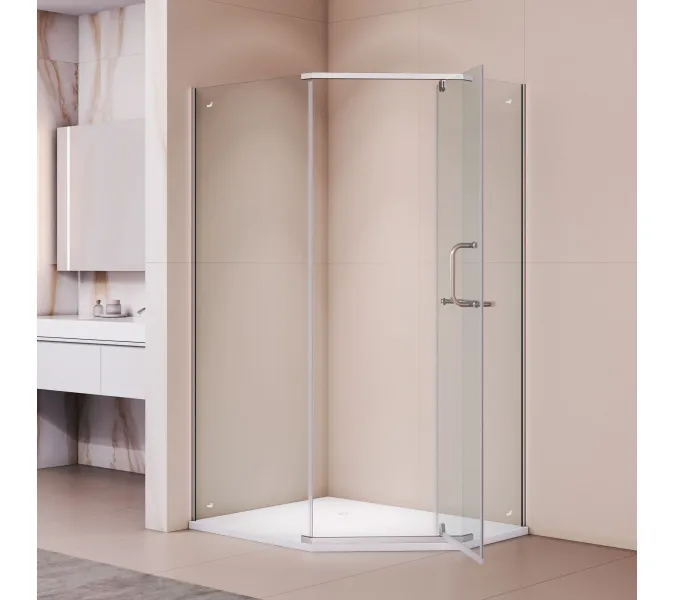 Душевой уголок RGW PA-091, Цвет стекла: прозрачное, Цвет профиля (вариация): Хром, Выбрать размер: 100х80, изображение 7