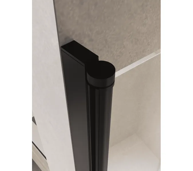 Душевая дверь RGW PA-104B, Цвет стекла: прозрачное, Цвет профиля (вариация): Черный, Выбрать размер: 70, изображение 4