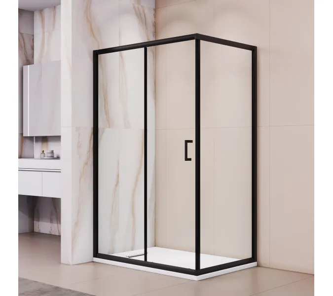 Душевой уголок RGW PA-245B, Цвет стекла: прозрачное, Цвет профиля (вариация): Черный, Выбрать размер: 900*1200, изображение 6