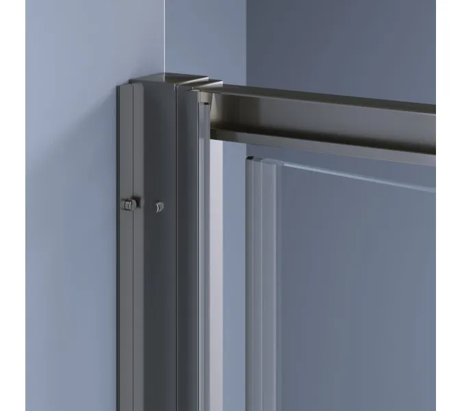 Душевая дверь RGW SV-05-Gr Серый/Прозрачное, Цвет стекла: прозрачное, Цвет профиля (вариация): Серый, Выбрать размер: 100, изображение 3