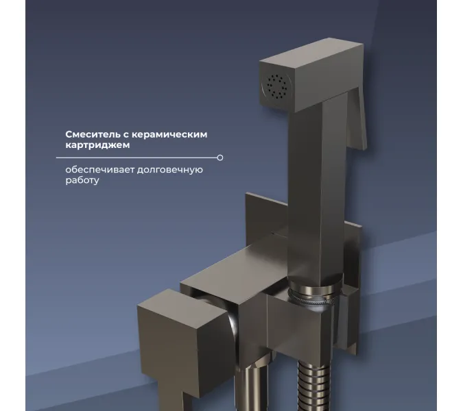 Гигиенический душ со смесителем RGW SP-212Gr, Выбрать цвет: Никель, изображение 16