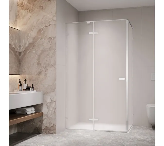 Душевой уголок RGW SV-040 матовое/хром, Цвет стекла: матовое, Цвет профиля: Хром, Выбрать размер: 1000x900, изображение 7