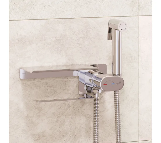 Гигиенический душ со смесителем RGW SP-221, Выбрать цвет: Хром, изображение 11