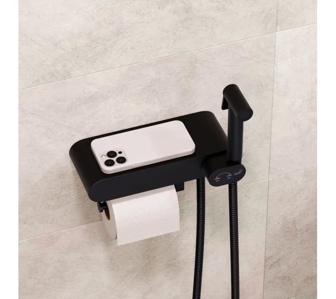 Гигиенический душ со смесителем RGW SP-222B, Выбрать цвет: Черный, изображение 49