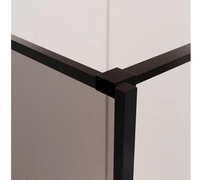 Душевая перегородка RGW WA-09B тонированное/черный, Цвет стекла: тонированное, Цвет профиля: Черный, Выбрать размер: 90, изображение 4