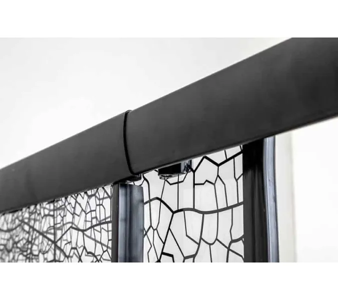 Душевой уголок AvaCan FB2  с рисунком/черный, Цвет стекла: с рисунком, Цвет профиля: Черный, Выбрать размер: 170-190х90, изображение 105