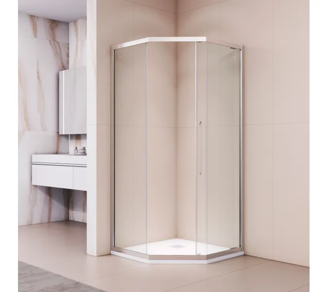 Душевой уголок RGW PA-86, Цвет стекла: прозрачное, Цвет профиля (вариация): Хром, Выбрать размер: 900x900, изображение 13