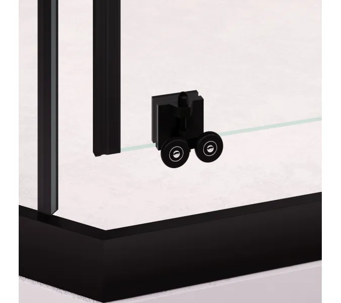 Душевой уголок RGW PA-86B, Цвет стекла: прозрачное, Цвет профиля (вариация): Черный, Выбрать размер: 900x900, изображение 23