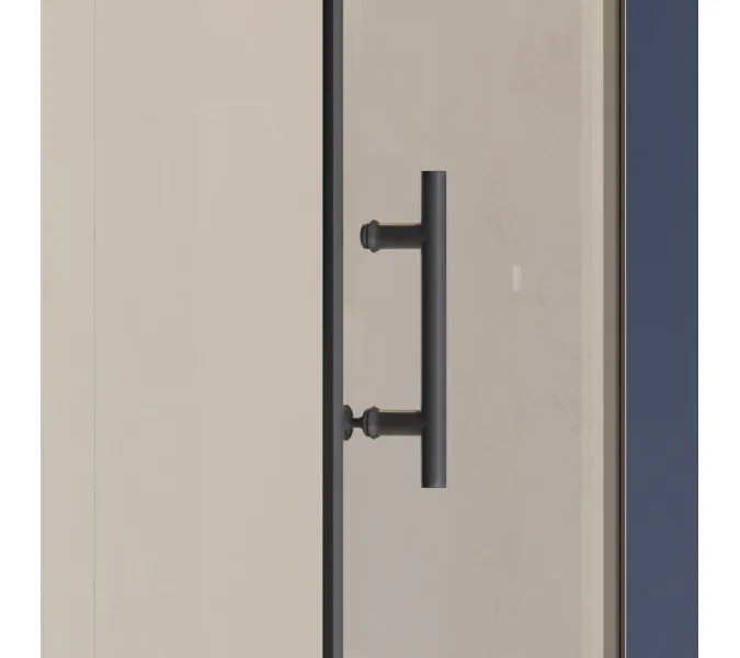 Душевая дверь RGW HO-012B, Цвет стекла: прозрачное, Цвет профиля (вариация): Черный, Выбрать размер: 90, изображение 4