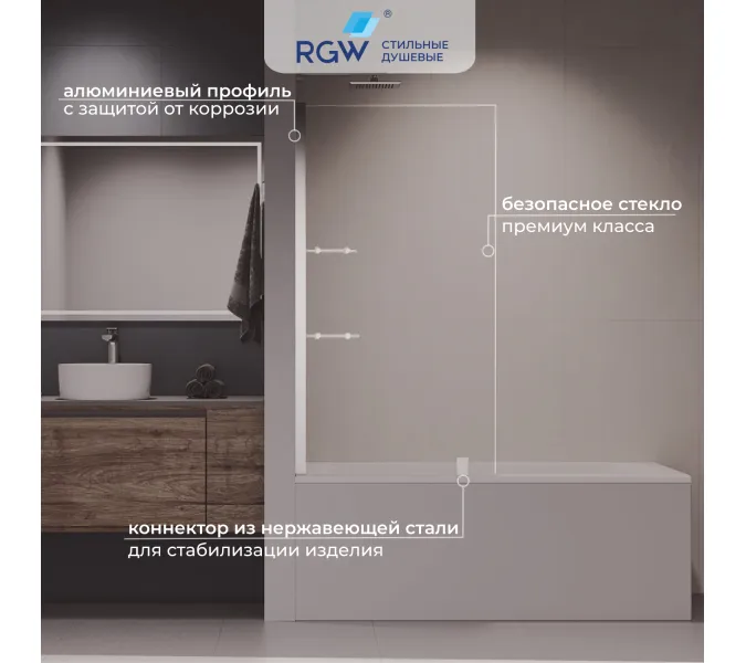 Шторка на ванну RGW SC-54, изображение 2