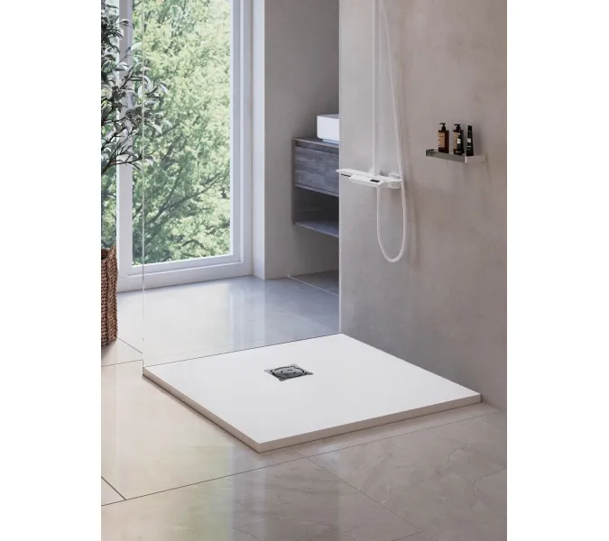 Душевой поддон квадратный RGW ST-W Белый, Выбрать цвет: Белый, Выбрать размер: 800x800, изображение 4