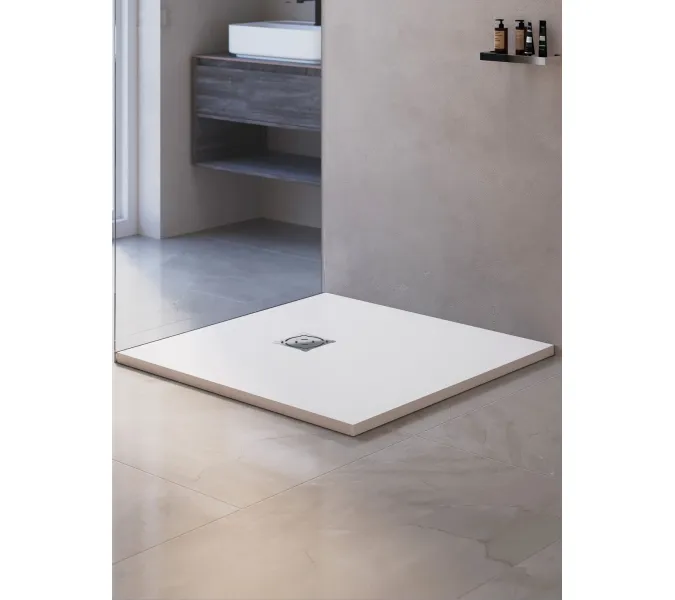 Душевой поддон квадратный RGW ST-W Белый, Выбрать цвет: Белый, Выбрать размер: 800x800, изображение 8