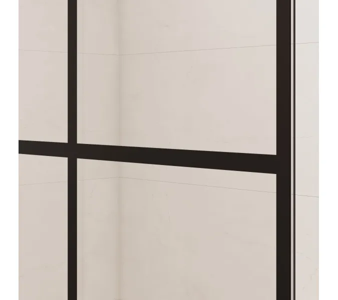 Перегородка для душа RGW WA-111B, Цвет стекла: прозрачное, Цвет профиля (вариация): Черный, Выбрать размер: 80, изображение 4