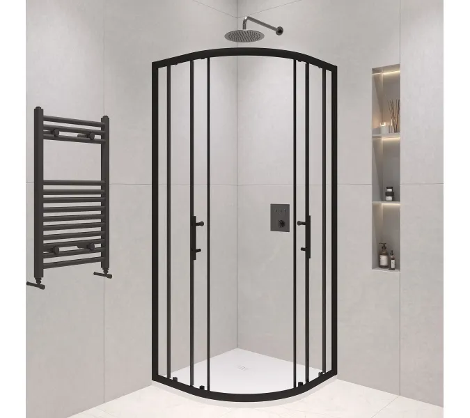 Душевой уголок RGW PA-51B, Цвет стекла: прозрачное, Цвет профиля (вариация): Черный, Выбрать размер: 100x100, изображение 7