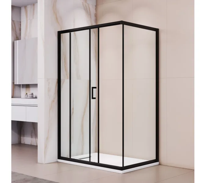 Душевой уголок RGW PA-245B, Цвет стекла: прозрачное, Цвет профиля (вариация): Черный, Выбрать размер: 900*1200, изображение 16