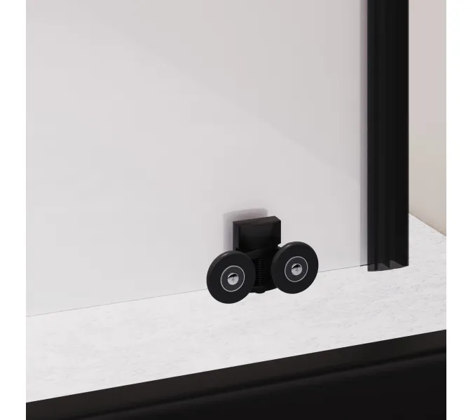 Душевая дверь RGW PA-016B, Цвет стекла: матовое, Цвет профиля (вариация): Черный, Выбрать размер: 120, изображение 9