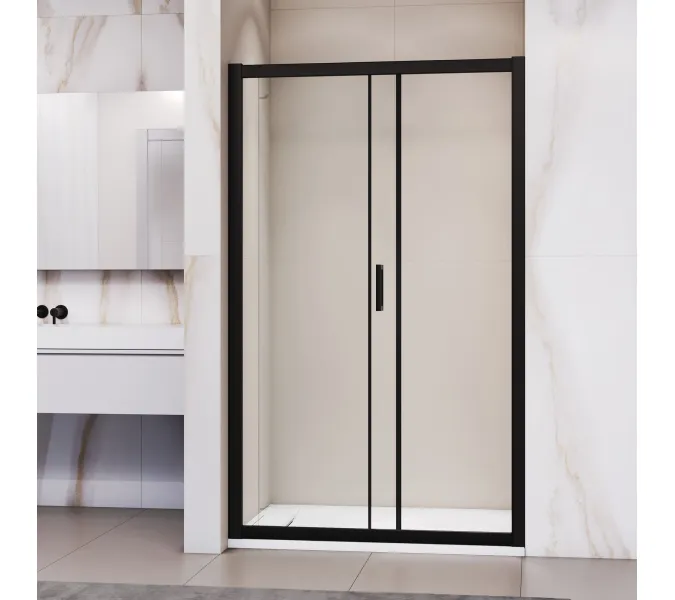 Душевая дверь RGW PA-016B, Цвет стекла: прозрачное, Цвет профиля (вариация): Черный, Выбрать размер: 120, изображение 3