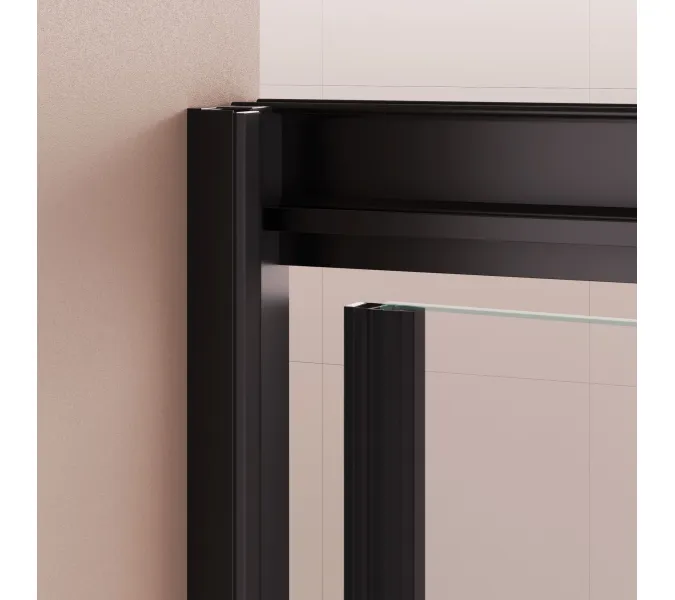 Душевая дверь RGW PA-02B NEW, Цвет стекла: прозрачное, Цвет профиля (вариация): Черный, Выбрать размер: 80, изображение 3