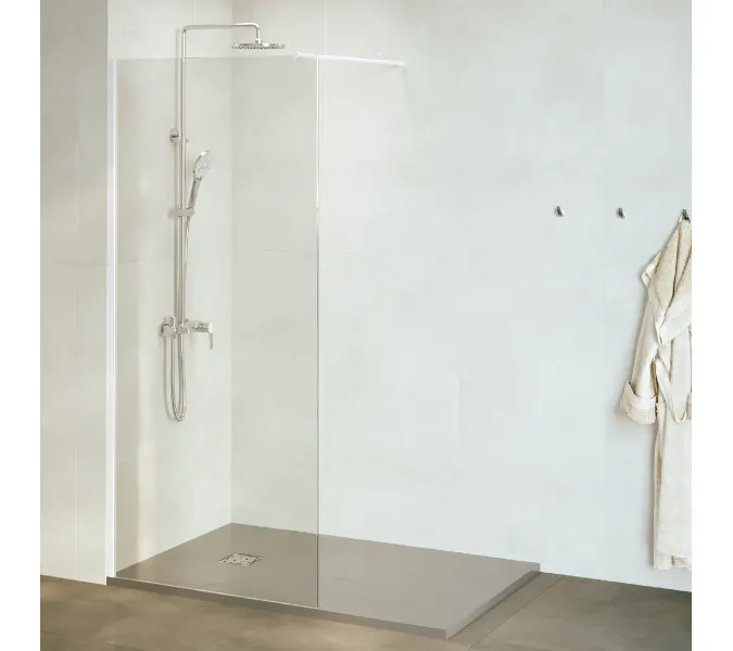 Душевая перегородка RGW WA-010W, Цвет стекла: прозрачное, Цвет профиля (вариация): Белый, Выбрать размер: 90, изображение 2