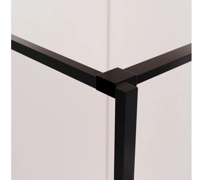 Душевая перегородка RGW WA-09B ребристое/черный, Цвет стекла: ребристое, Цвет профиля: Черный, Выбрать размер: 90, изображение 5