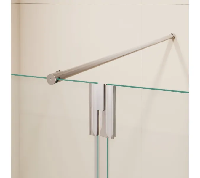 Душевая перегородка RGW WA-054 (WA-010 + Z-072) прозрачное/хром, Цвет стекла: прозрачное, Цвет профиля: Хром, Выбрать размер: 70, изображение 5