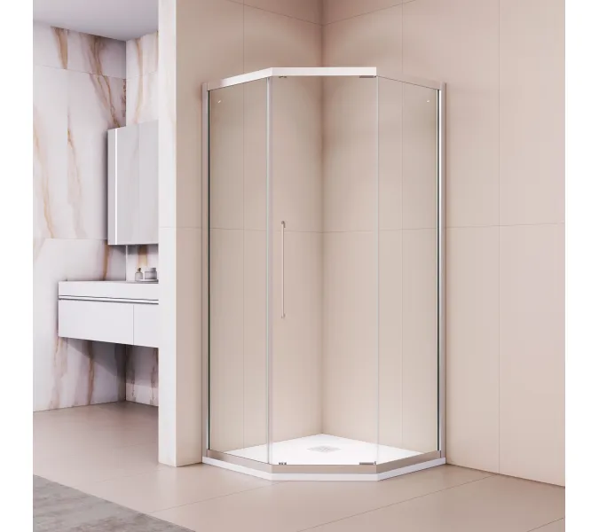 Душевой уголок RGW PA-86, Цвет стекла: прозрачное, Цвет профиля (вариация): Хром, Выбрать размер: 900x900, изображение 8